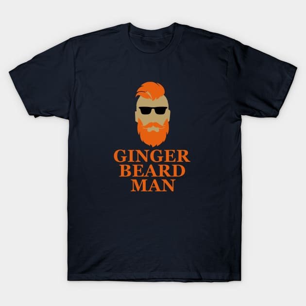 ginger beard man T-Shirt by omitay